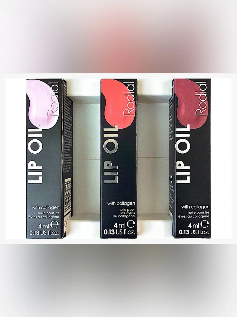 Rodial Lip Oil Edit Set - Original, Sugar Coral, Wild Plum - NIB
